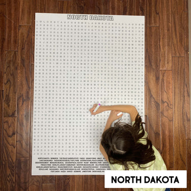 North Dakota State Giant Word Search Puzzle